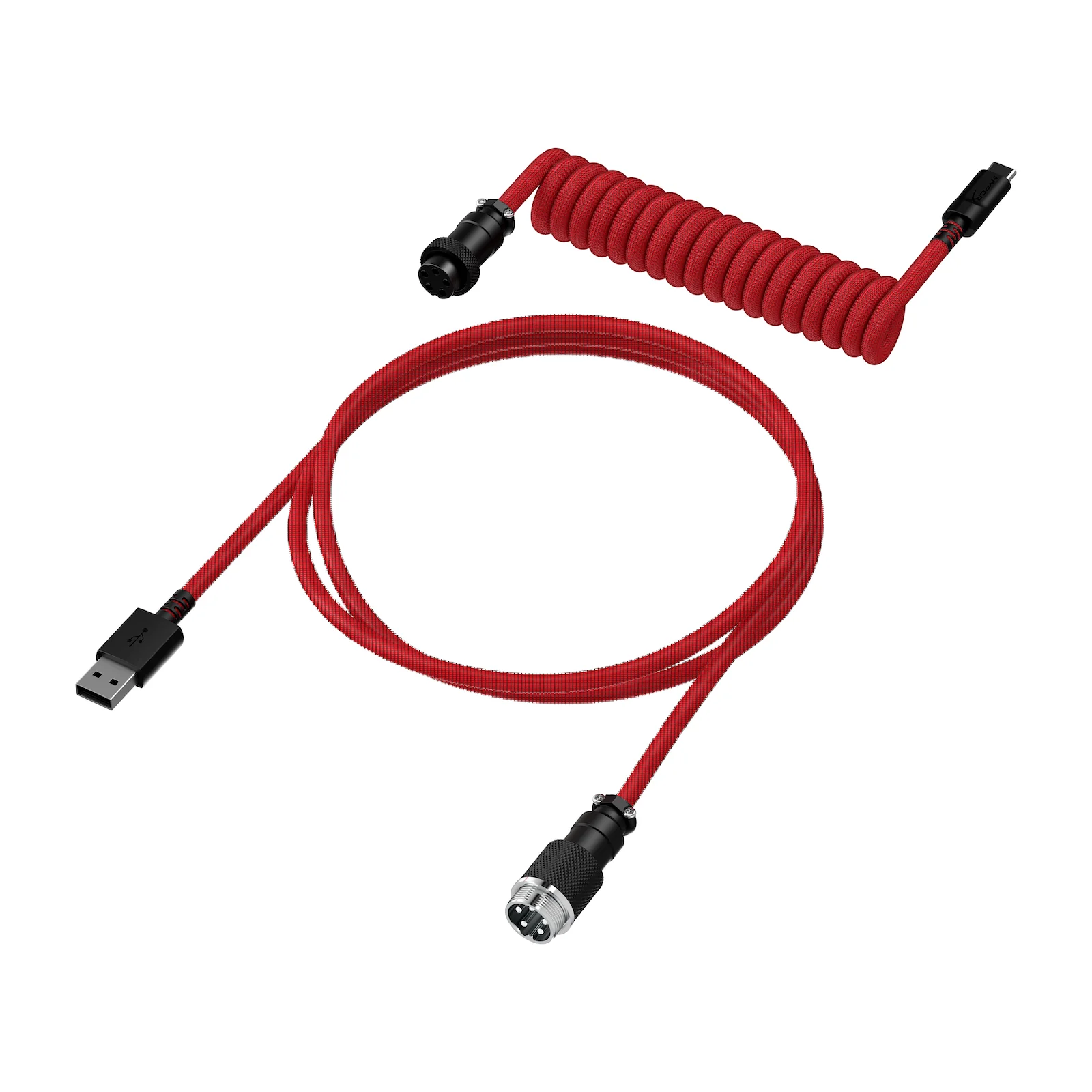 HyperX USB-C Coiled Cable Light Green-White - Image 10