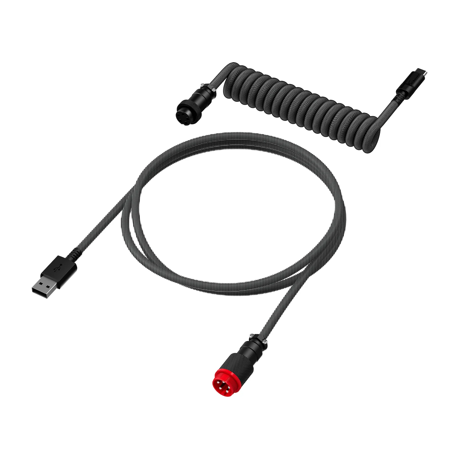 HyperX USB-C Coiled Cable Light Green-White - Image 11