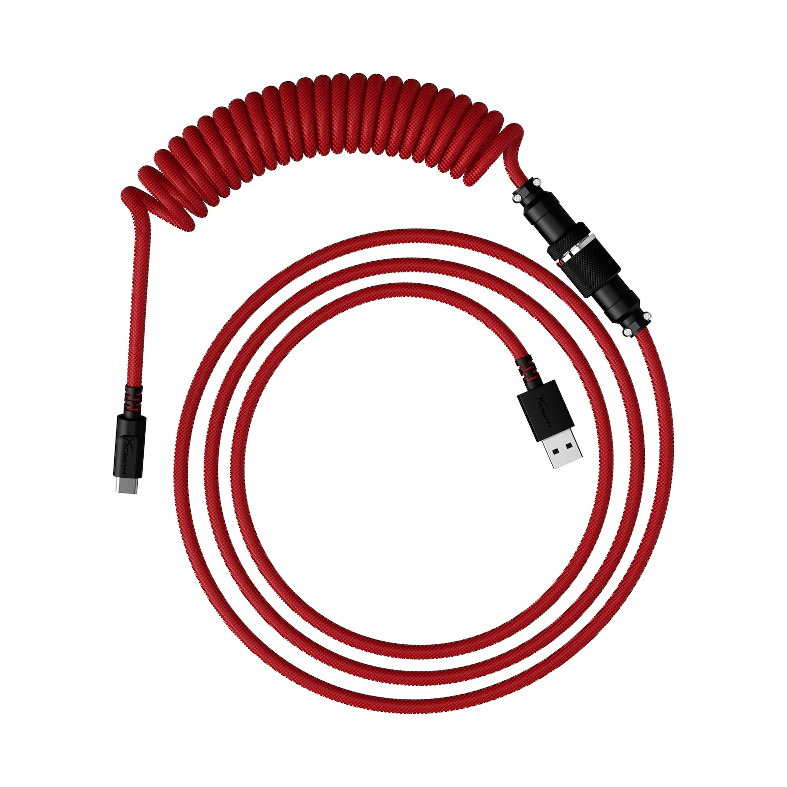 HyperX USB-C Coiled Cable Light Green-White - Image 5