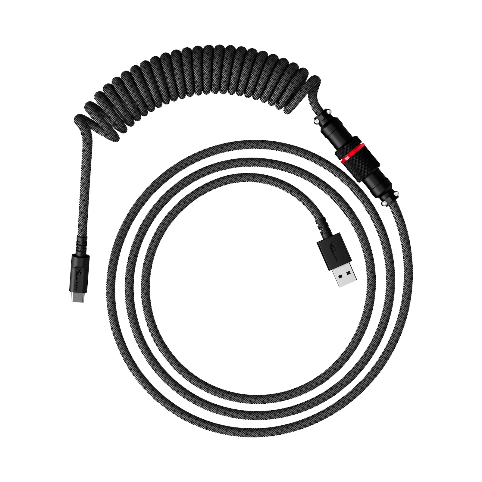 HyperX USB-C Coiled Cable Light Green-White - Image 6