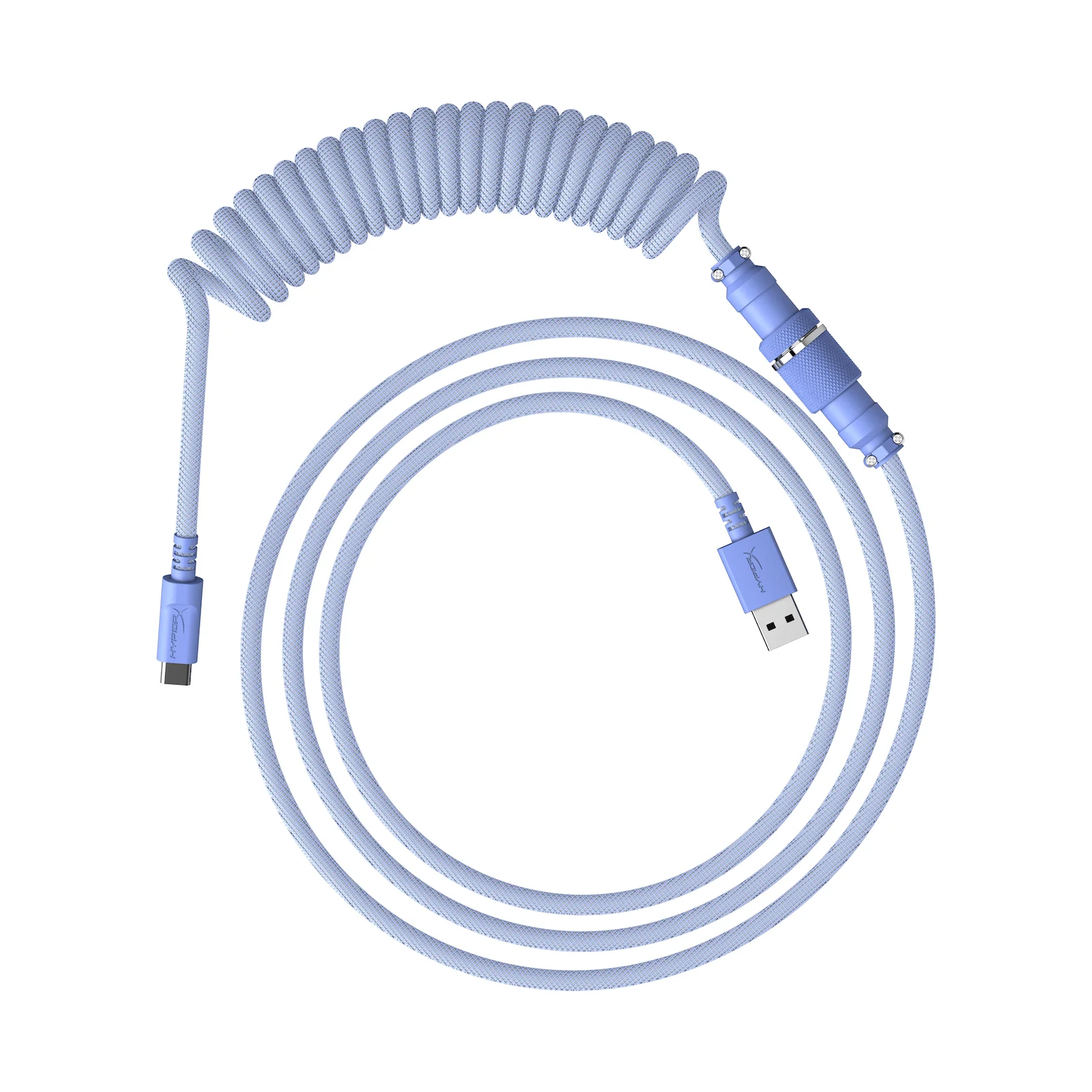 HyperX USB-C Coiled Cable Light Green-White - Image 9