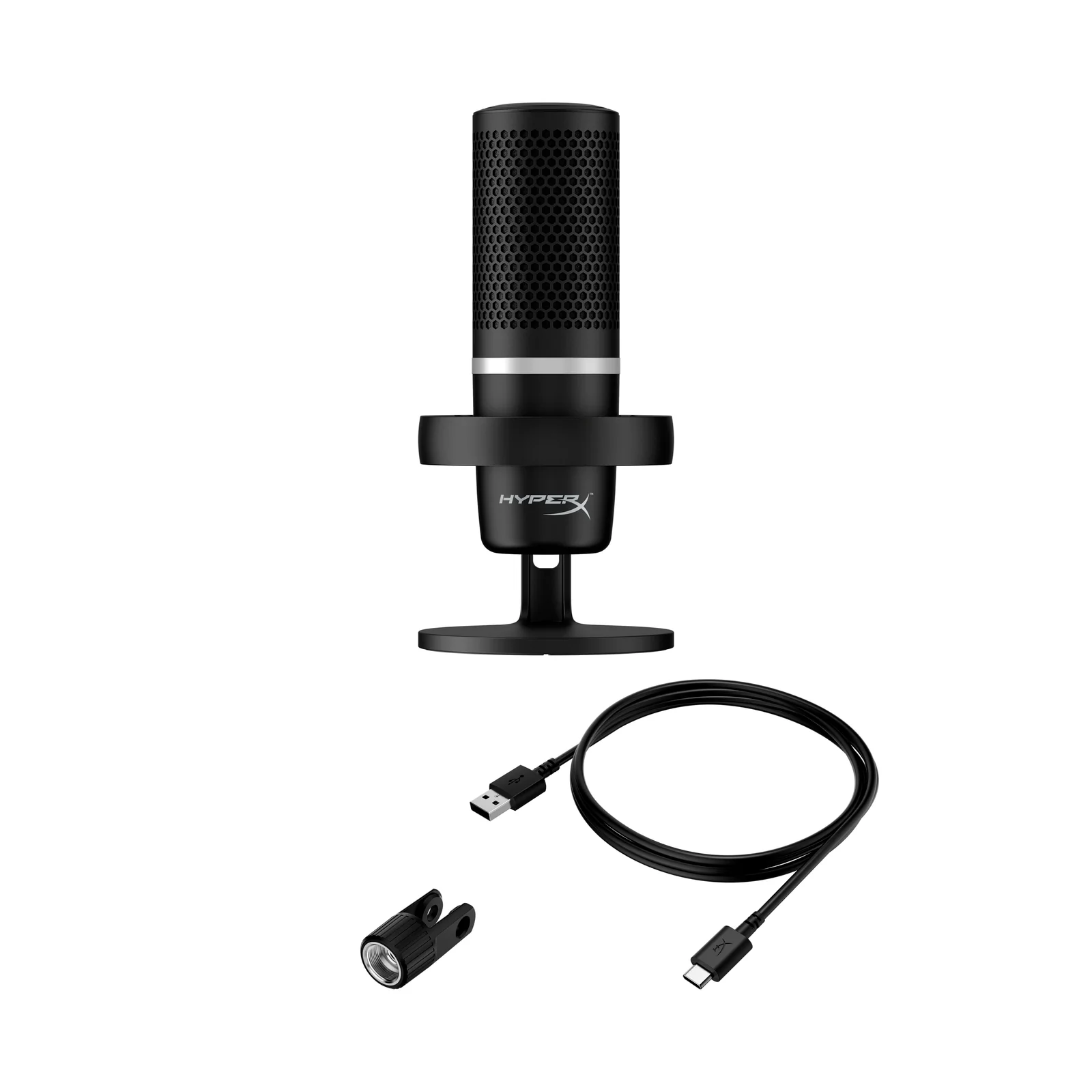 HyperX DuoCast - USB Microphone (Black) - RGB Lighting - Image 7