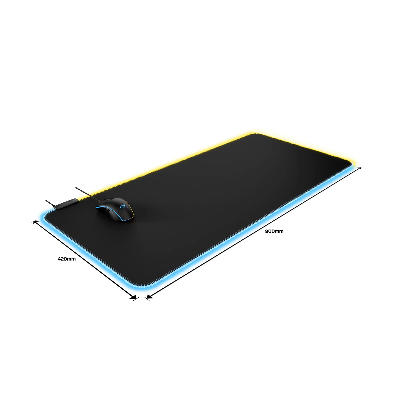 HyperX Pulsefire Mat - RGB Gaming Mousepad - Cloth (XL) - Image 5
